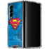 DC Comics Superman Logo Background Pattern Galaxy Z Fold4 5G Clear Case
